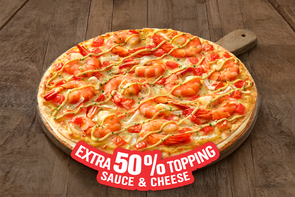Pizza Tôm Xốt Parmesan Siêu Topping