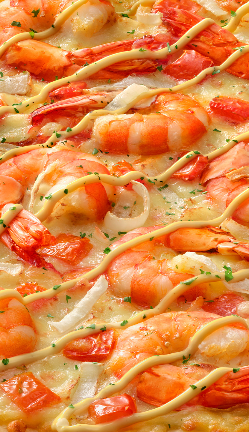 Pizza Tôm Xốt Parmesan Siêu Topping