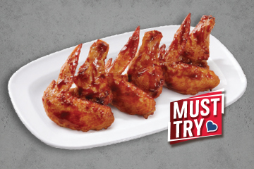 Cánh Gà Phủ Xốt BBQ Kiểu Mỹ (6 Miếng)