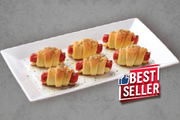 Bánh Sừng Bò Xúc Xích (6 Miếng)